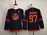 Youth Oilers 97 Connor McDavid Navy 50th anniversary Adidas Jersey